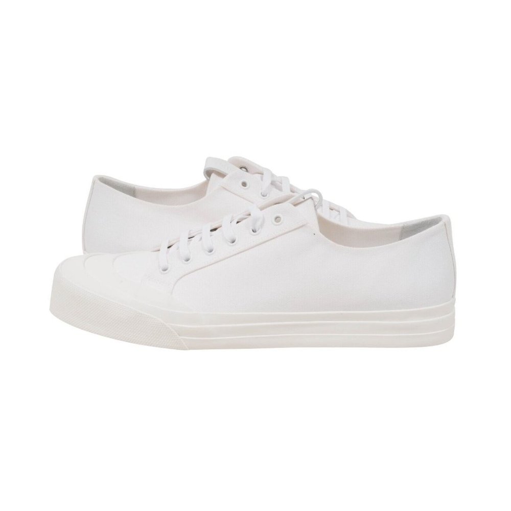 Bottega Veneta Mens Speedster Sneakers 45 US12 White Canvas Low Top Trainers - Picture 4 of 9